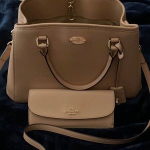 Coach Satchel & Matching Wallet